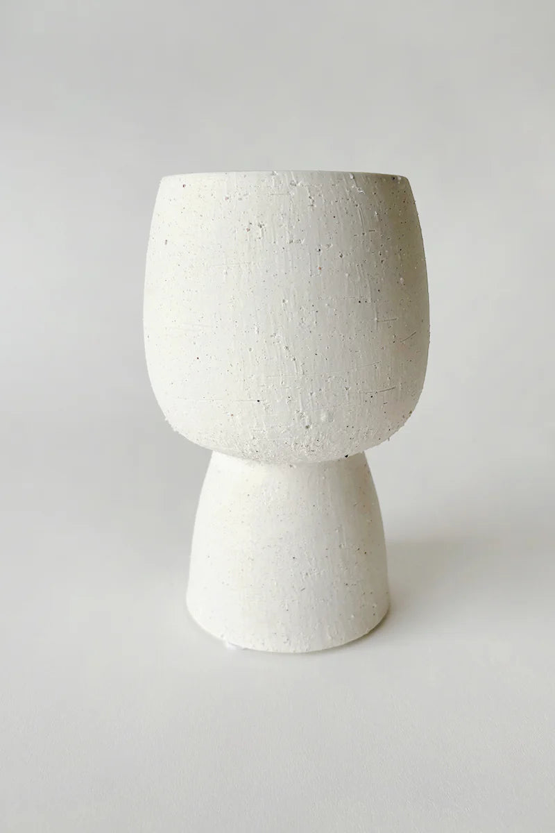 Iris Ceramic Pedestal Vase