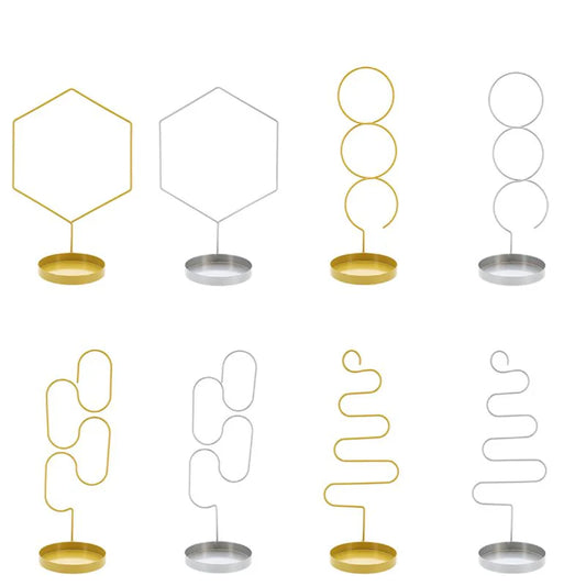 Esschert Design Plant Support & Saucer gold and silver