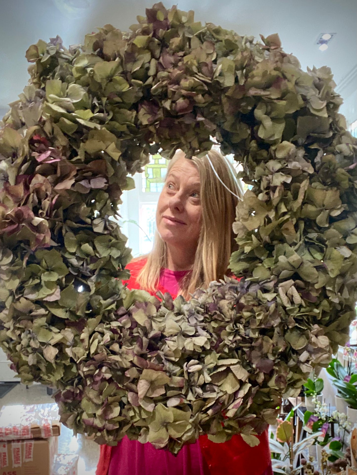 Antique Hydrangea Wreath