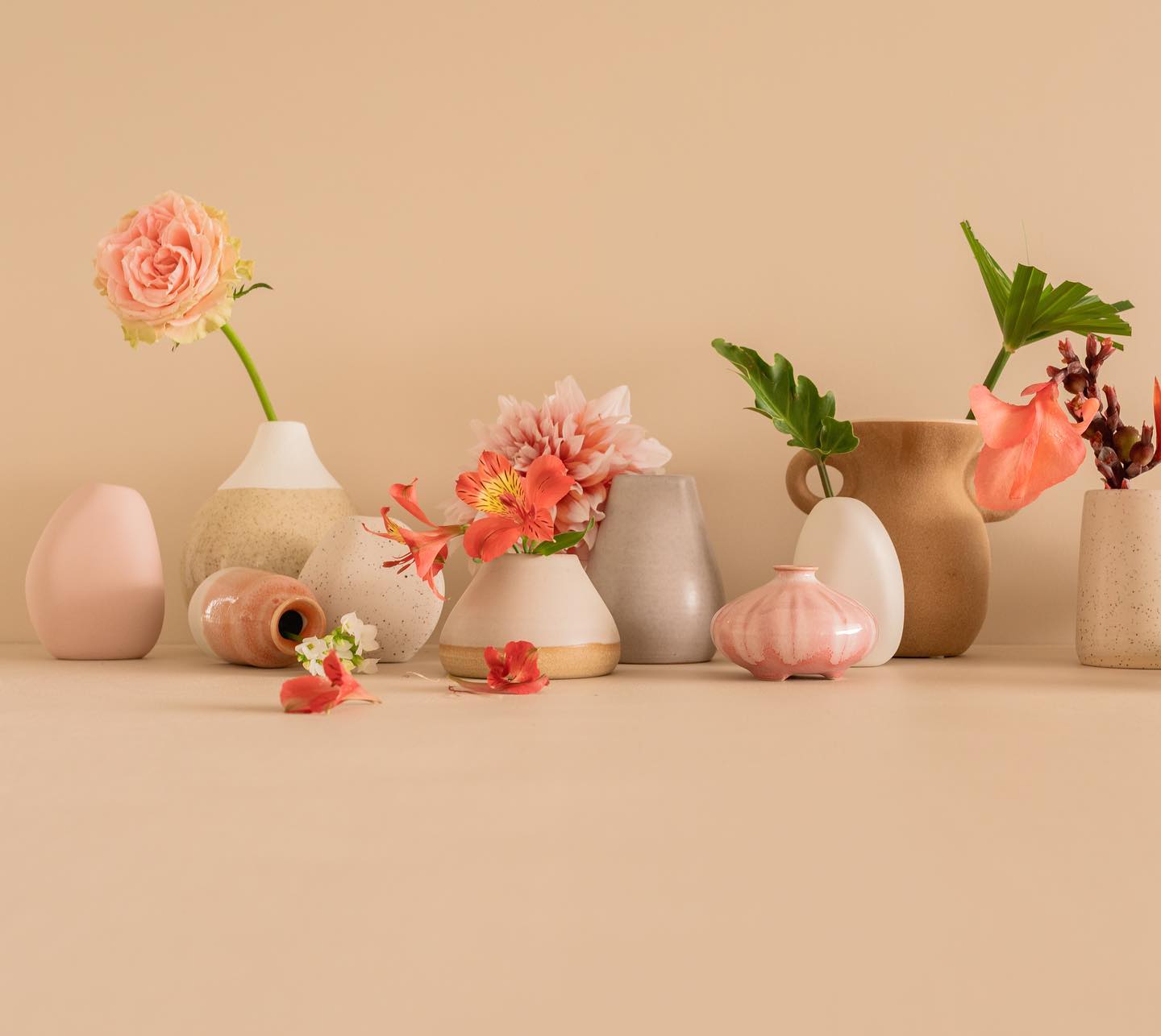 Collection of small vases
