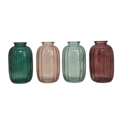 Coloured Bud Vase Set (4)