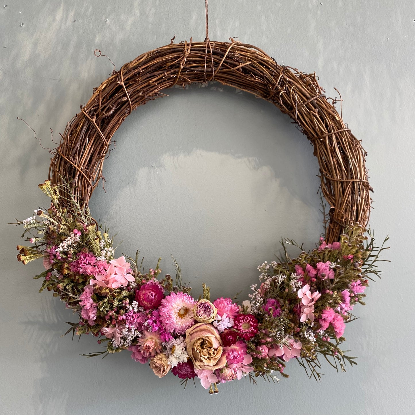 Daisy Dried Flower Wreath