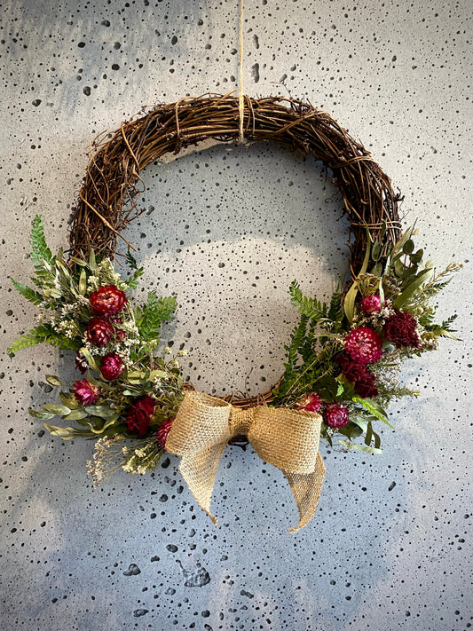 Netty Dried Flower Wreath