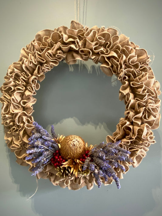 Burlap Wreath (Christmas)