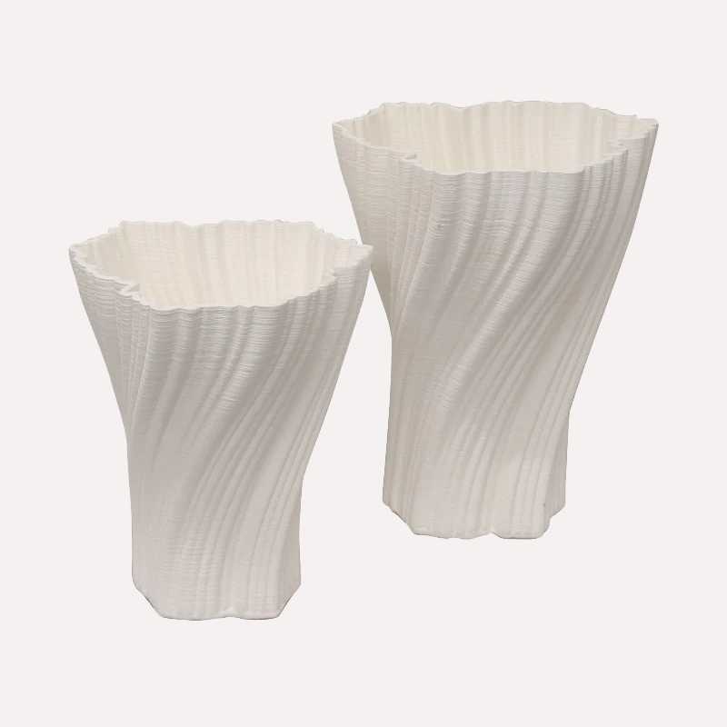 3D-printed Porcelain Vase Style 9