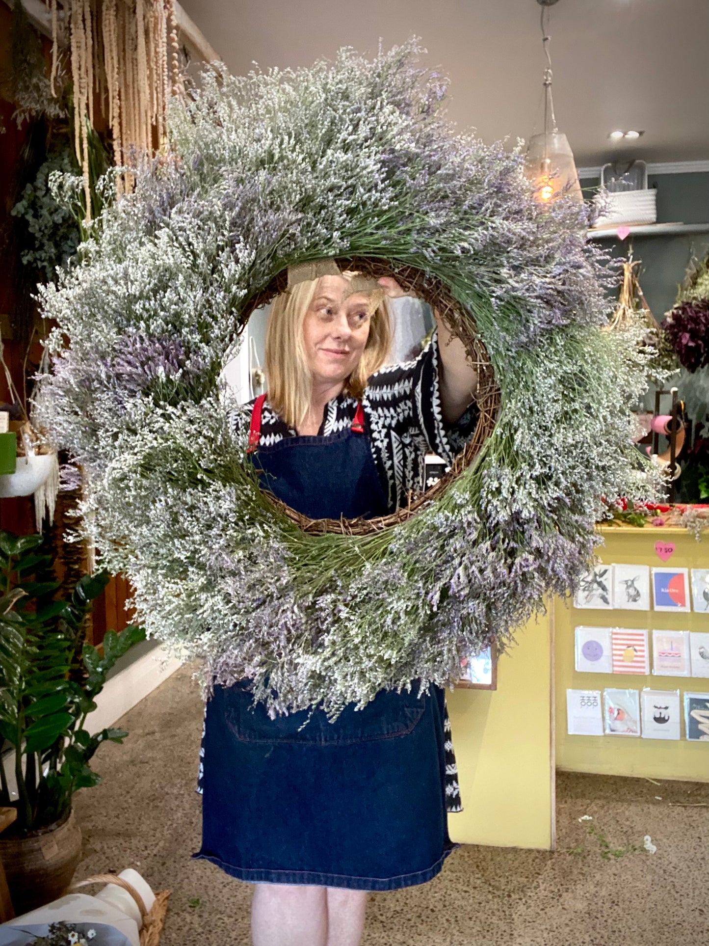 Limonium Wreath XL Lavender
