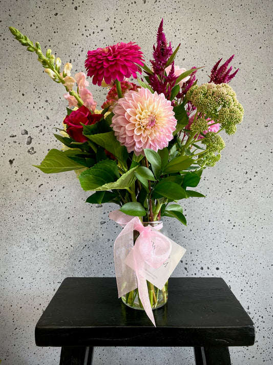 Small Vase of Fresh Flowers