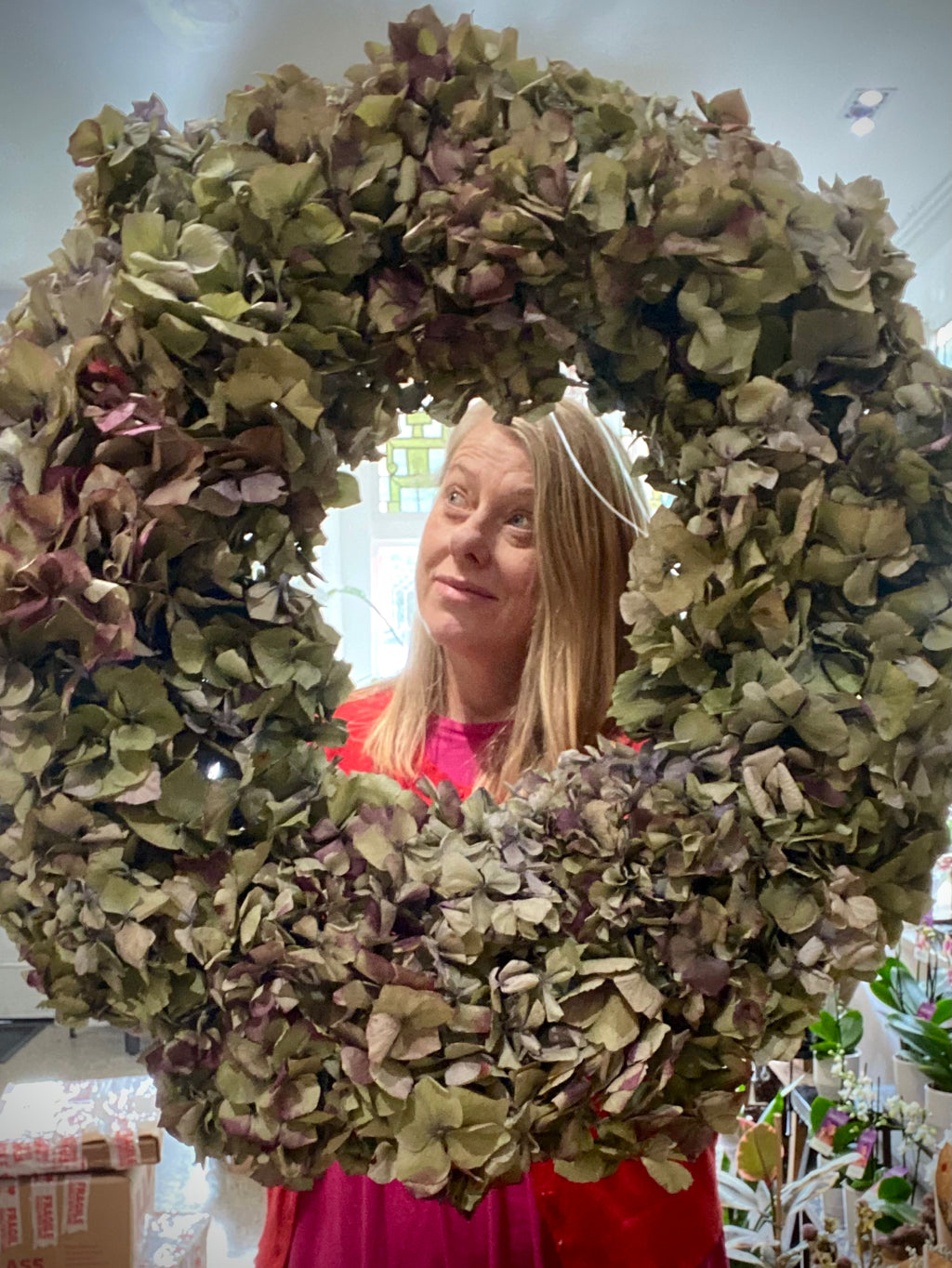 Antique Hydrangea Wreath