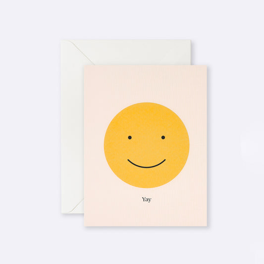 Greeting Card – Yay smile