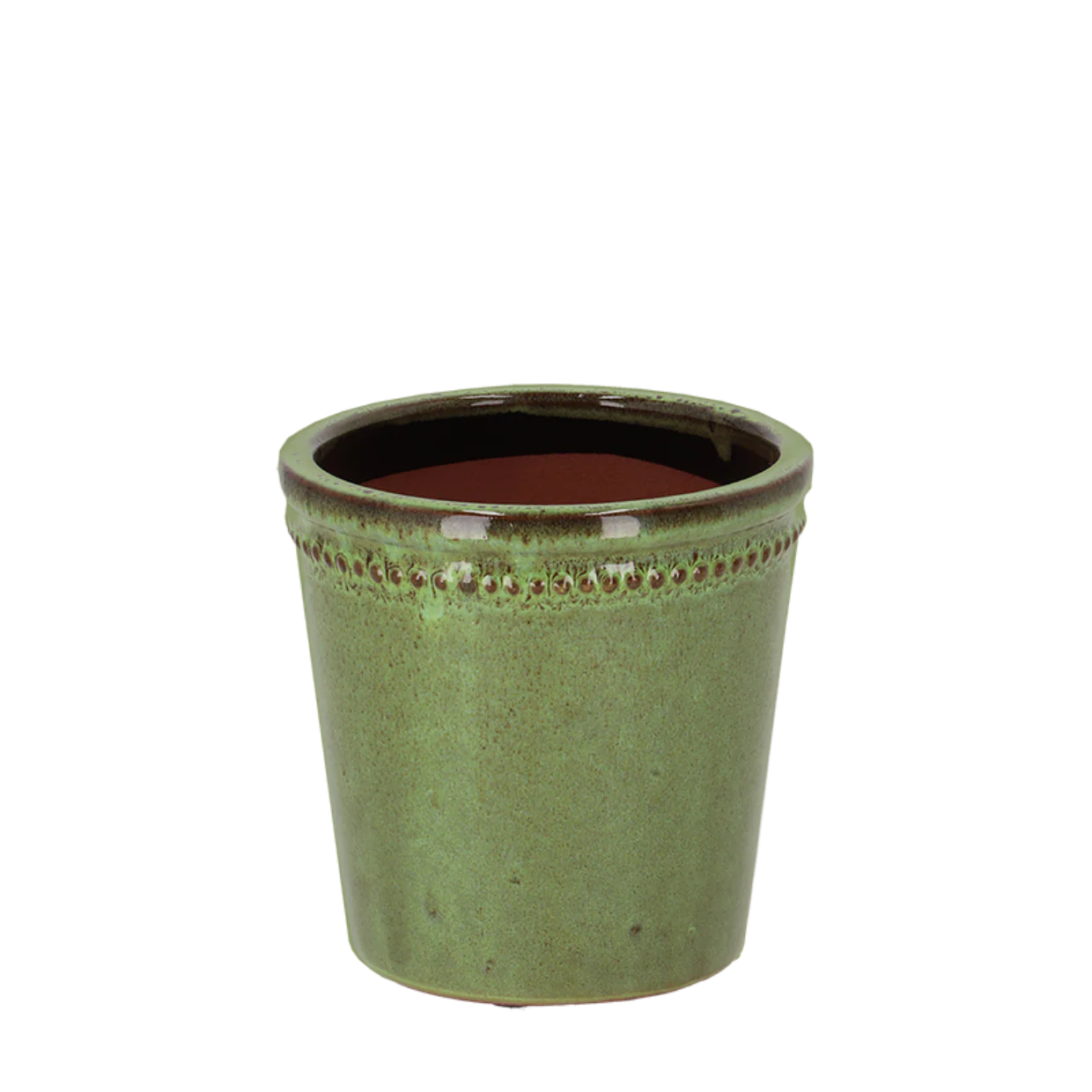 Green Terracotta Pot 15cm