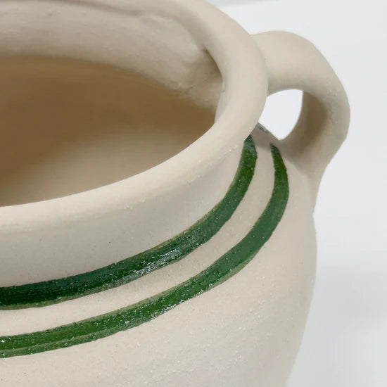 Stripe vase low