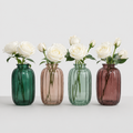 Coloured Bud Vase Set