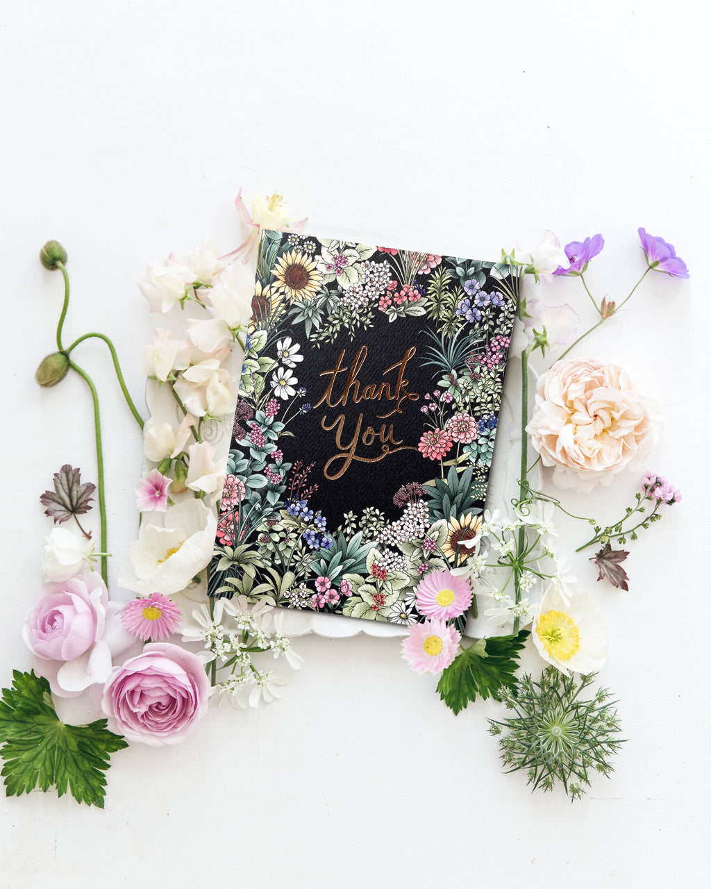 Flower Field Thank You Card