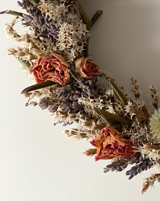 Dried Flower Winter Wreath Making Workshop (2 of 2) – Sunday 9-June 4pm-5:30pm