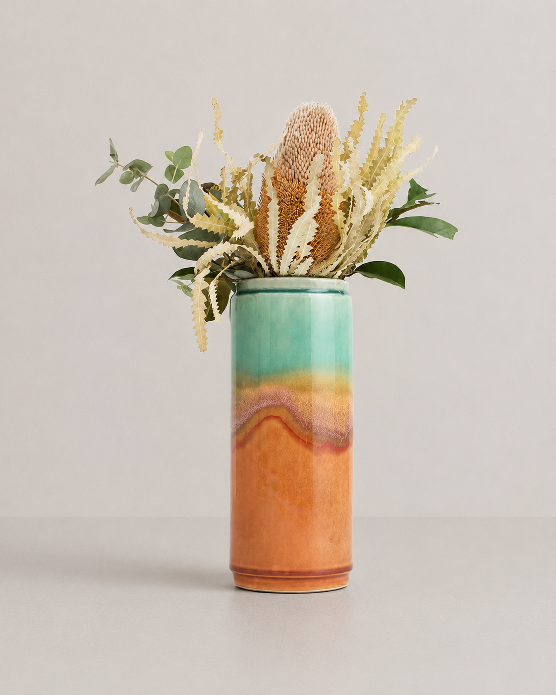 Coral Cylinder Vase