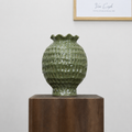 Textured Green vase