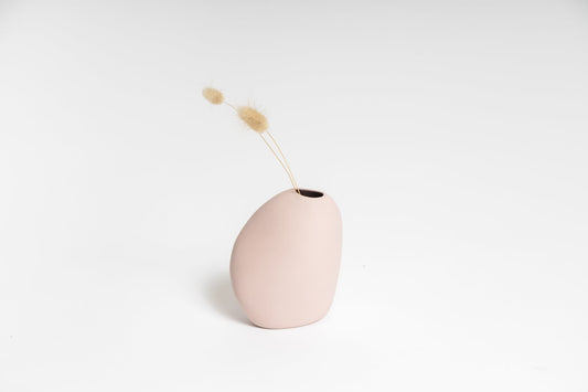 Pink ceramic vase