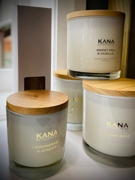 Kana scented candle made in Matakana